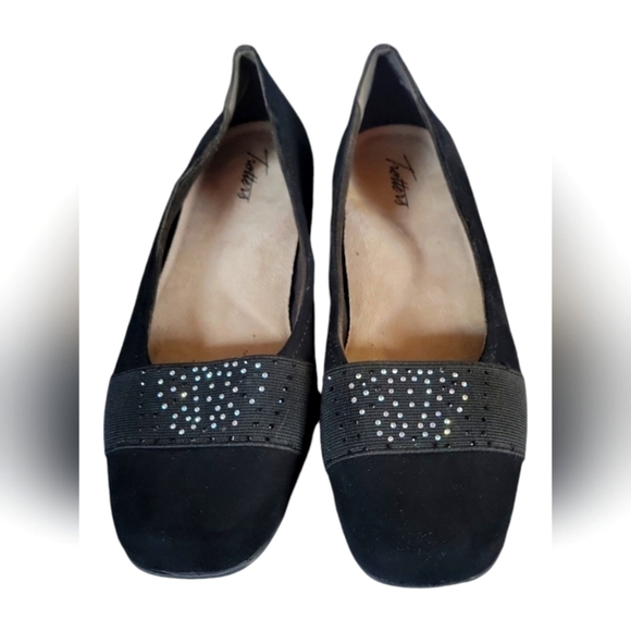 Trotters Samatha Sparkle Elastic Band Cushioned Footbed Arch Support Shoes 9 1/2 - Picture 7 of 7